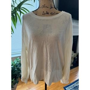 DOROTHEE SCHUMACHER WOOL IVORY SWEATER size 2 M (SW300